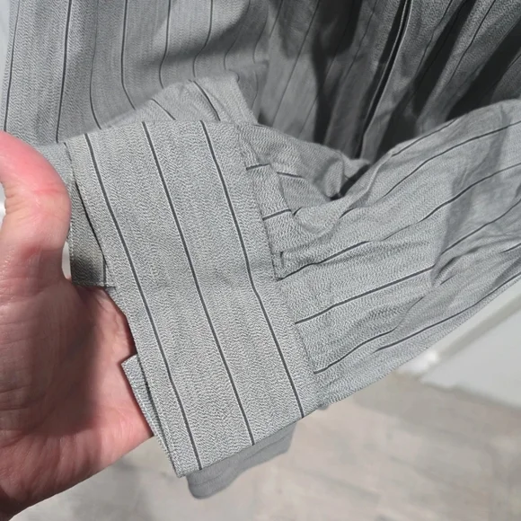 Versus Versace Gray Striped Shirt